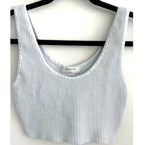 Babaton Light Blue Cro Top Sz S